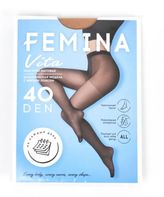 Колготки 40 ден 5 camello FEMINA NEW VITA - 6/42