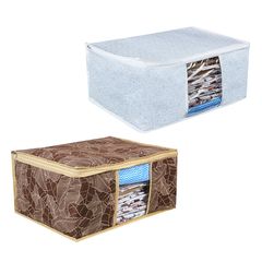 Кофр на молнии VETTA Верона 40*30*20см (2цв) (спанбонд, ПЕВА) (1/24)