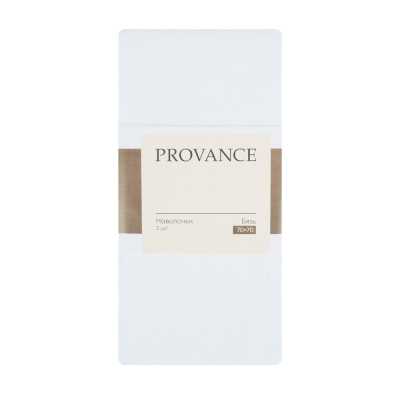 Наволочки 70х70см, 100% хлопок, бязь, 2шт, белый PROVANCE (1/45)