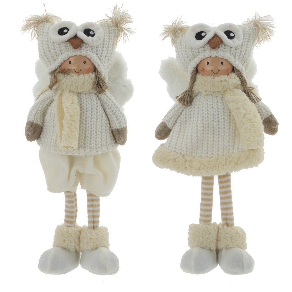 Игрушка набивная "Девочка", L19 W13 H39,5 см, 2в.(текст.мат.,полим.мат.)