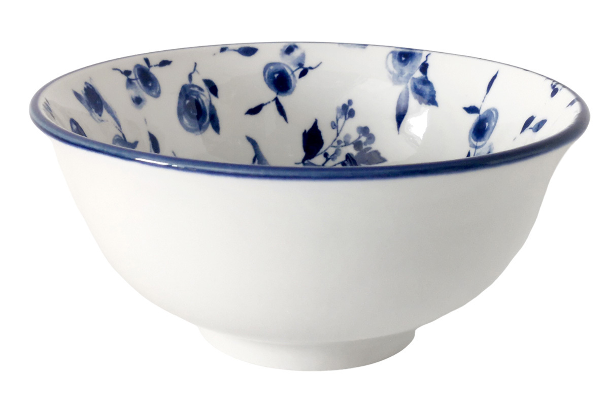 Бульонница 15см 600мл "Blue calico" фарф. (6/48)