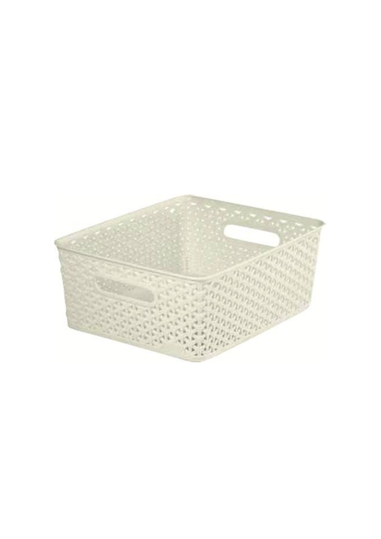 Корзина Curver My Style S,255x196x103мм,4л, с ручками, кремовая 196859 (1/6)
