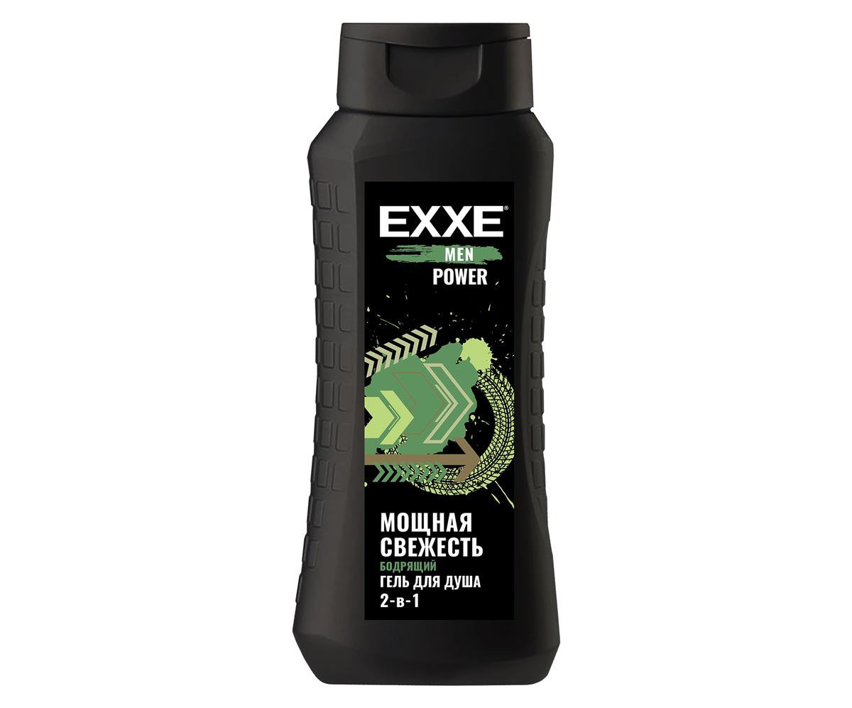 EXXE MEN Мужской гель д/душа 2в1 "Бодрящий" POWER, 400 мл (1/12)