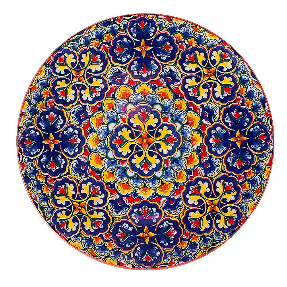 "Arabesque" Блюдо (красный) d=27см,h=3см (min6) (транспортная уп.) фрф. (6/24)