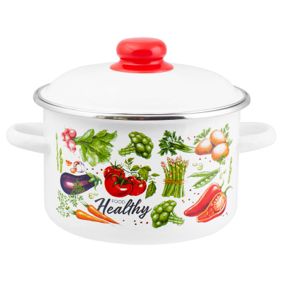 Кастрюля 3,0л Appetite Veggies цил эмаль (1/6)